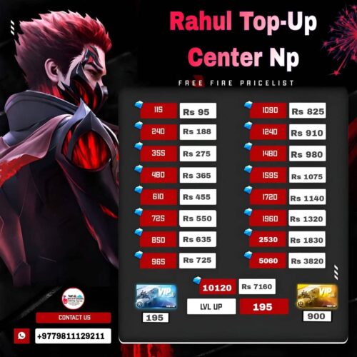 Free Fire Diamond (Direct Uid Top-up)