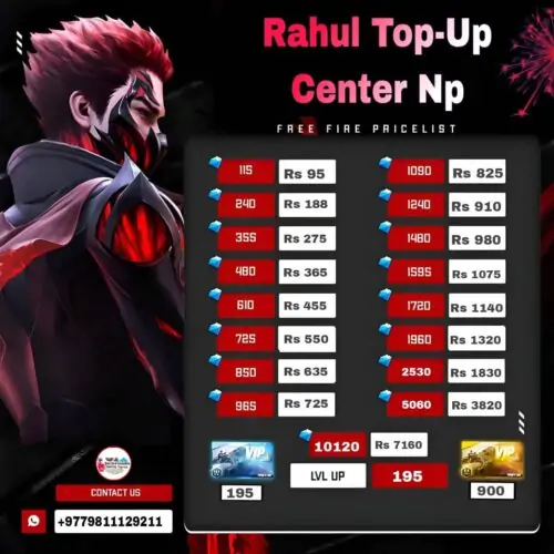 Free Fire Diamond (Direct Uid Top-up)