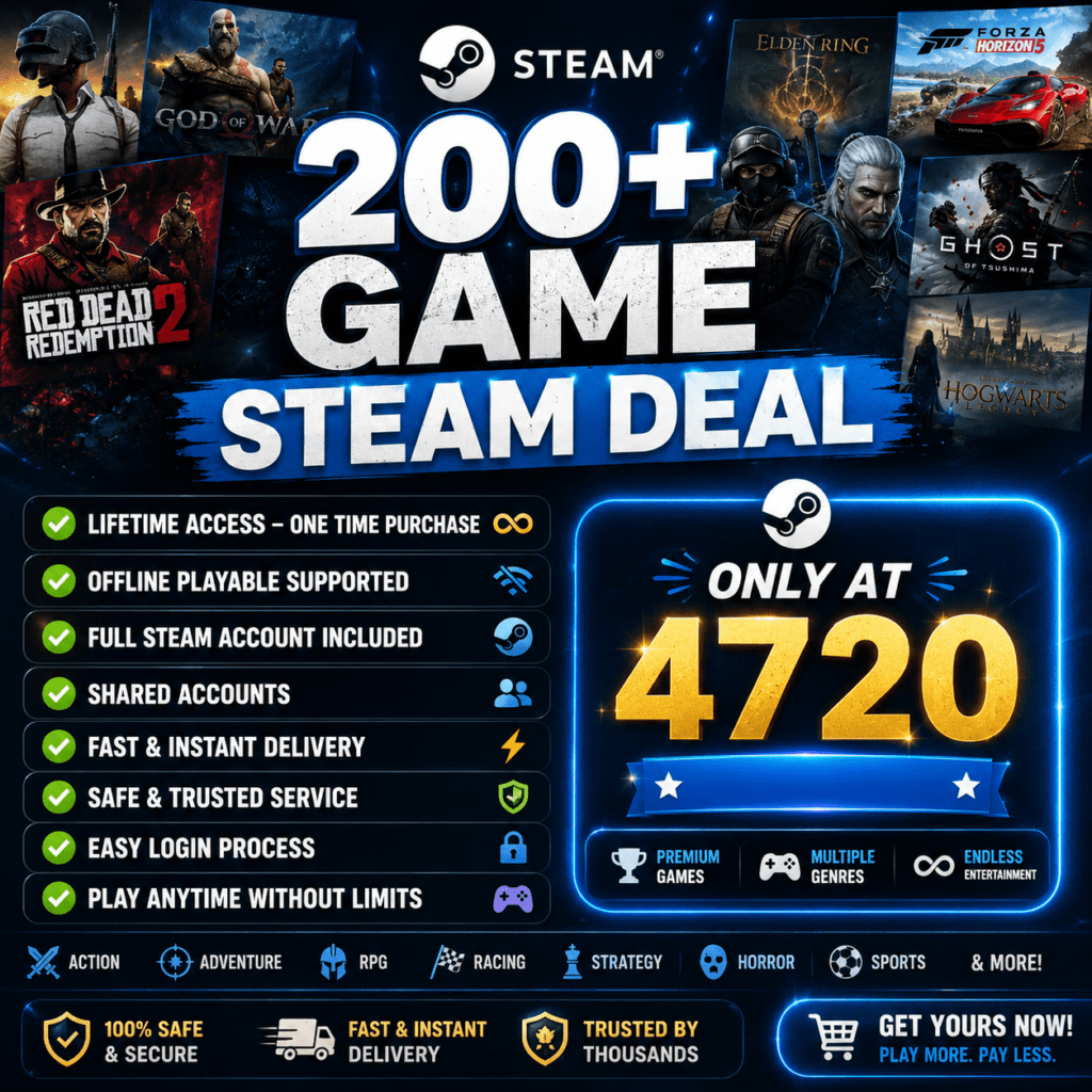 ๐ฎ 200+ Steam Games Account ๐ฎ 1 RahuL Store 1000103269 RahuL Store