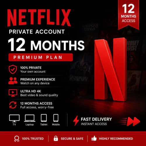 Netflix Premium Private Account 3 – 12 Months